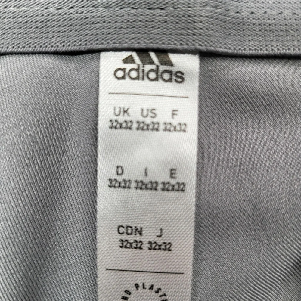 Adidas Golf‎ Pants Mens 34x32 Gray Lightweight Performance Chino Khakis Pockets